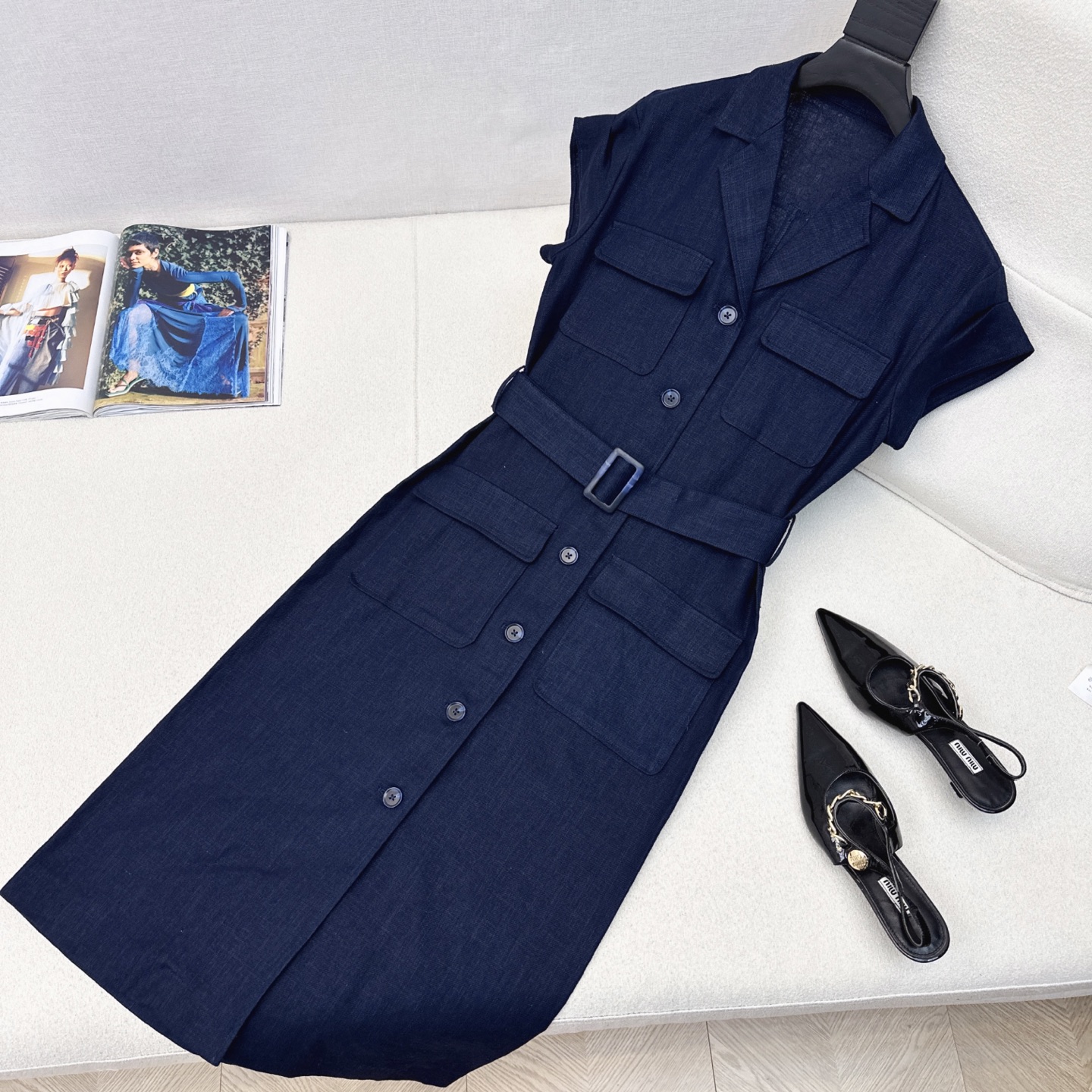 特价🉐️❗️现货齐码❗️不退不换❗️通勤日常皆可 Bc 25Ss————早秋最新款时髦高奢极简风长款连衣