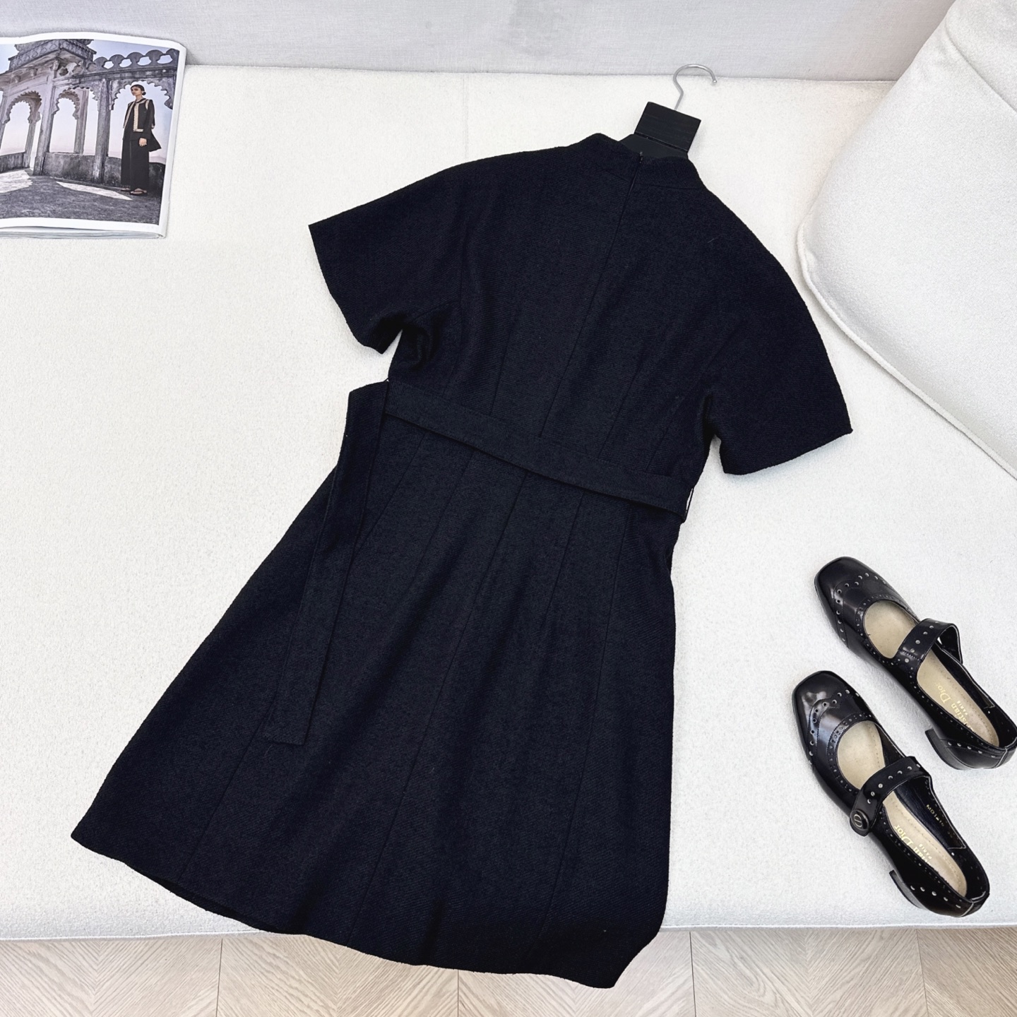 Elegant Pearl Button Little Black Dress, Classic Fit, Autumn Collection 7 i1752380135879 5732 0 5