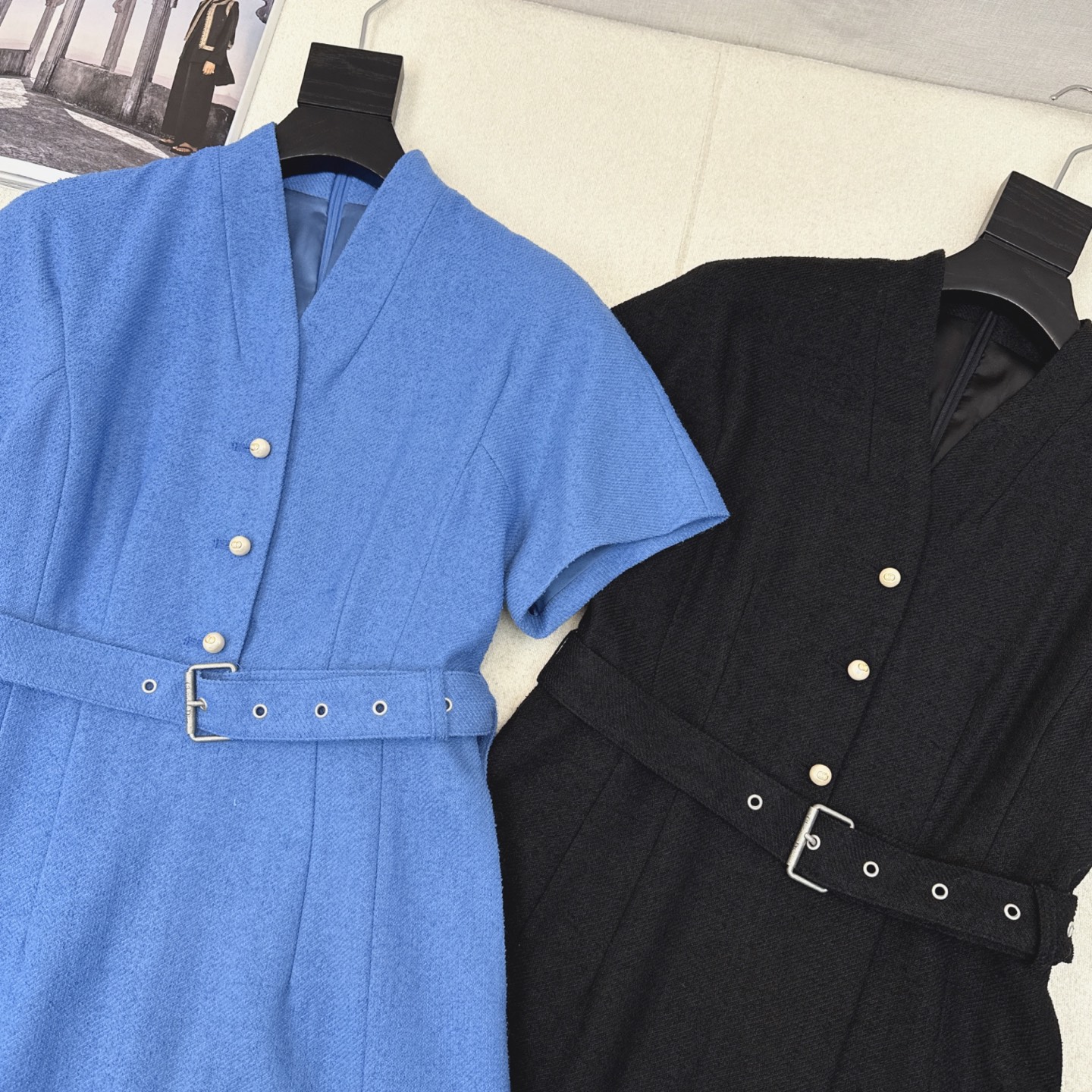Elegant Pearl Button Little Black Dress, Classic Fit, Autumn Collection 4 i1752380137400 1932 0 2