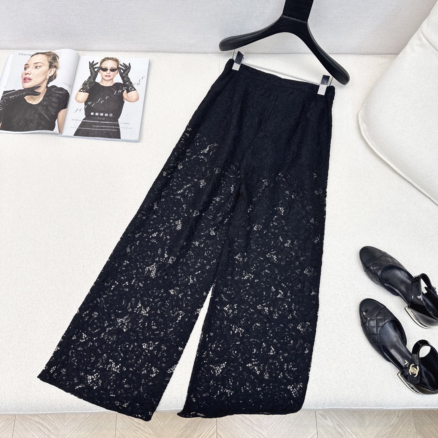 Elegant Black Lace Pants - Chic French Style, Autumn Collection 9 i1752465859206 6305 0 7
