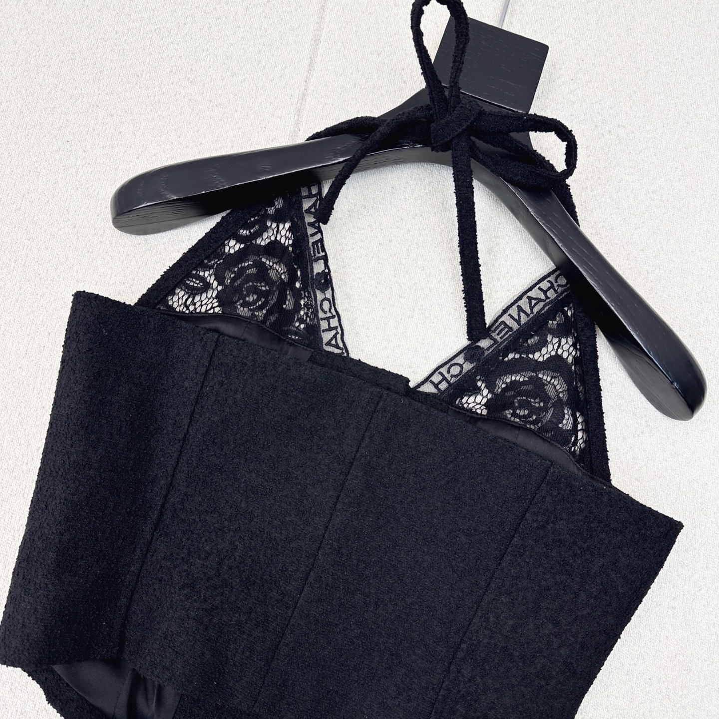 Elegant Lace Bustier Crop Top with Halter Neck - Jennie Style 9 i1752465905820 4810 0 7