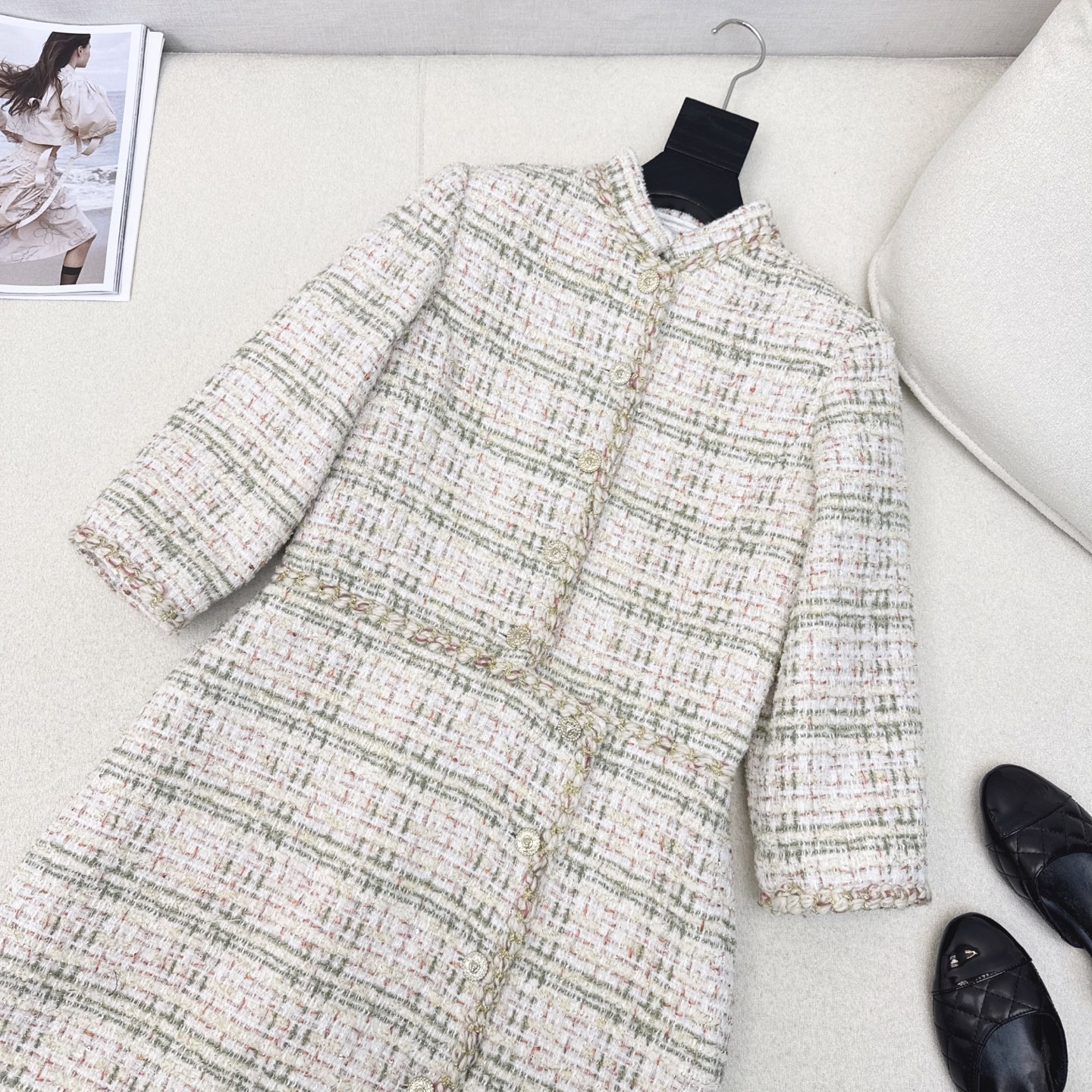 特价🉐️❗️SM❗️不退不换❗️C家 25Ss————秋冬最新款编织马立领连衣裙💛本季最佳必入绝绝子 定