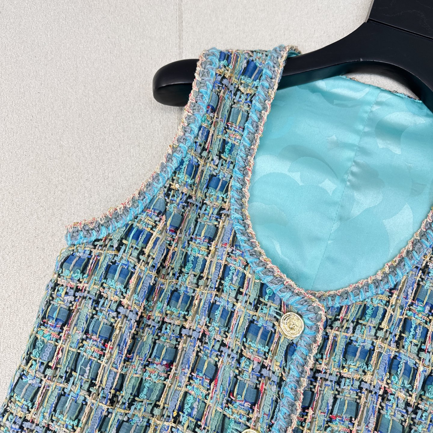 Elegant Woven Sleeveless Dress in Peacock Blue | Designer Style 4 i1752899277448 3099 0 3