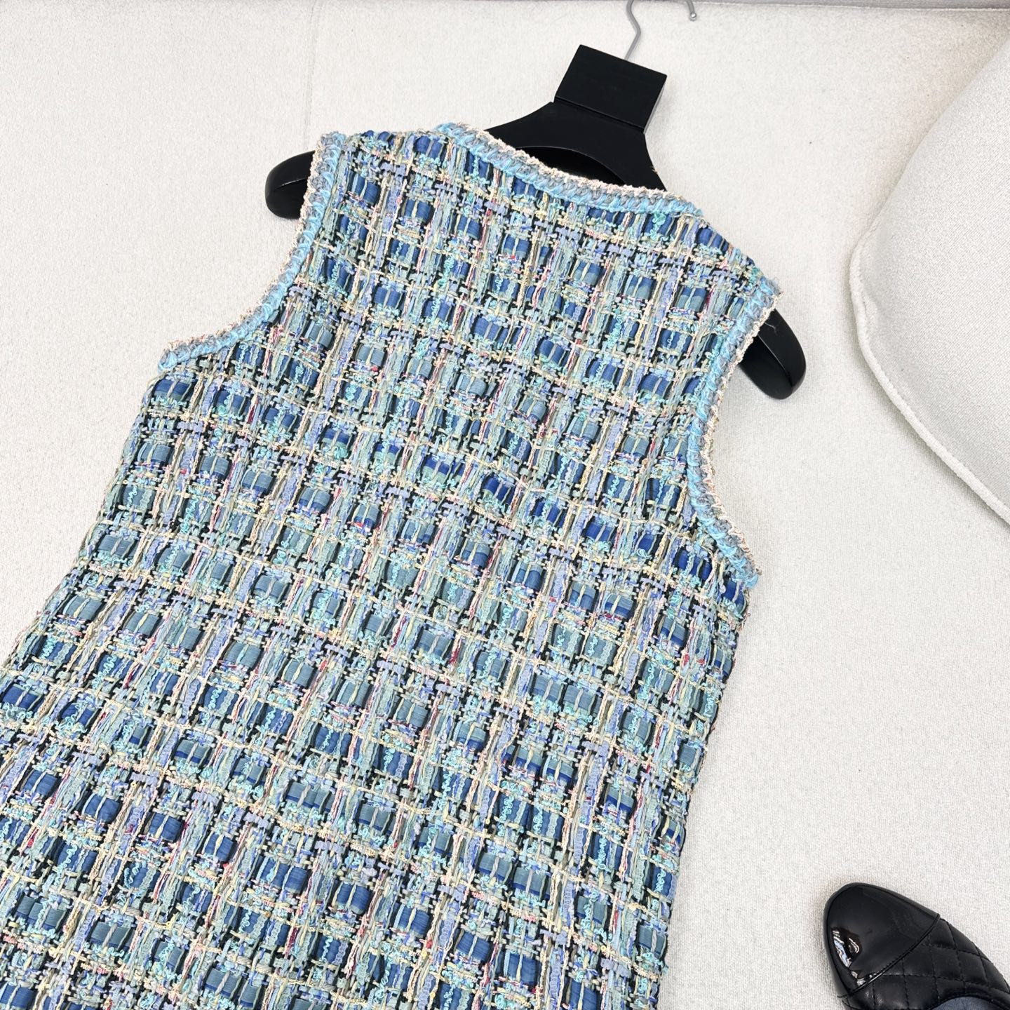 Elegant Woven Sleeveless Dress in Peacock Blue | Designer Style 9 i1752899278935 8694 0 8