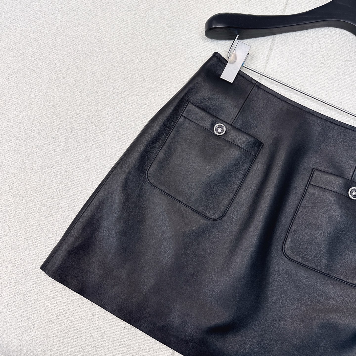 Elegant Lambskin Vest & Skirt Set - Inspired by C 25Ss, Matte Finish 6 i1753422041525 5655 0 4