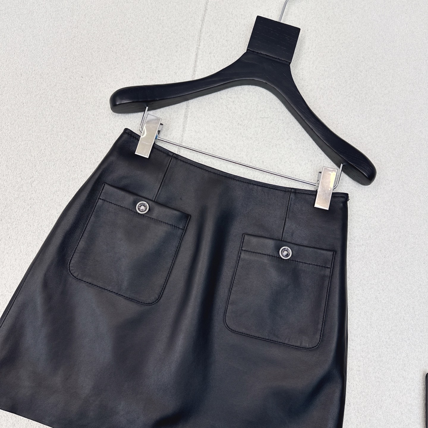 Elegant Lambskin Vest & Skirt Set - Inspired by C 25Ss, Matte Finish 3 i1753422043571 3502 0 1