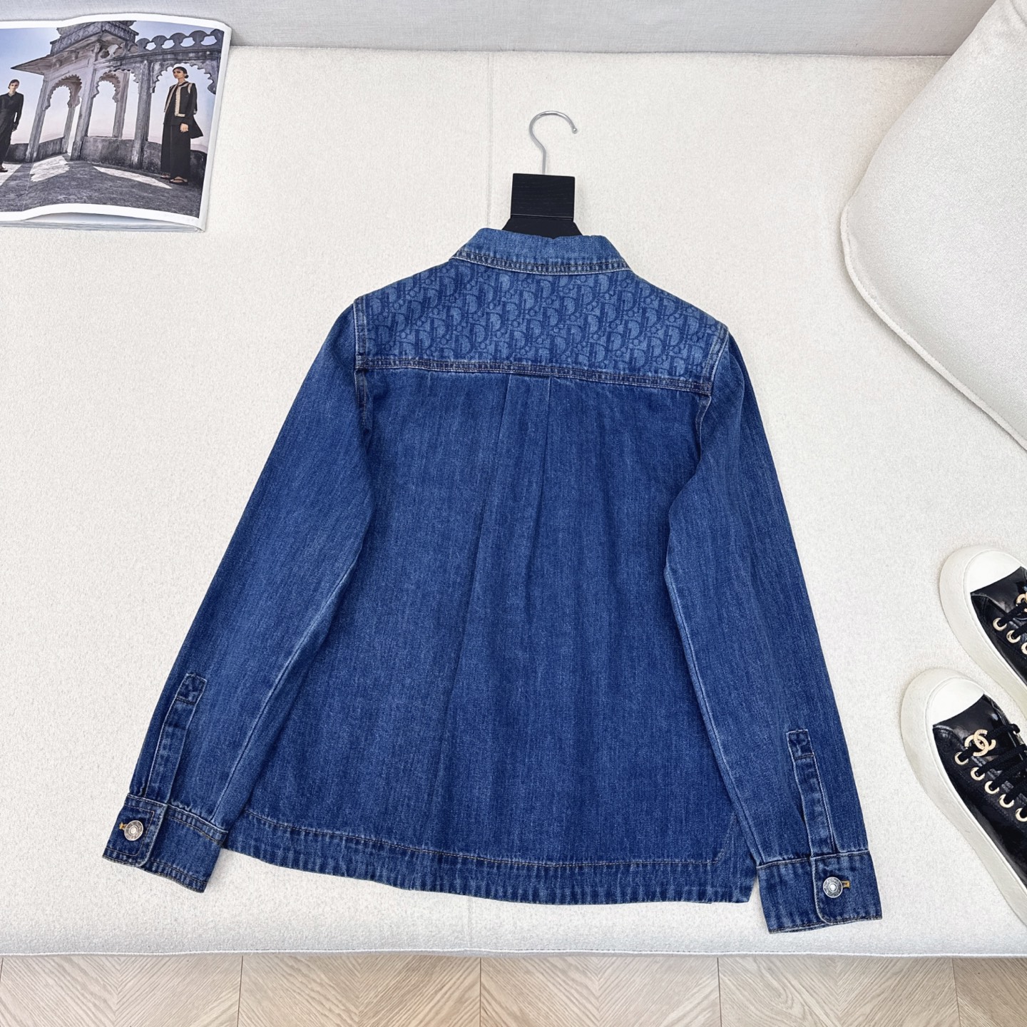 CD 25Ss———早秋最新款高级翻领牛仔衬衫 🩵yb定制logo印花牛仔面料 工艺高级又时髦 衣橱必备