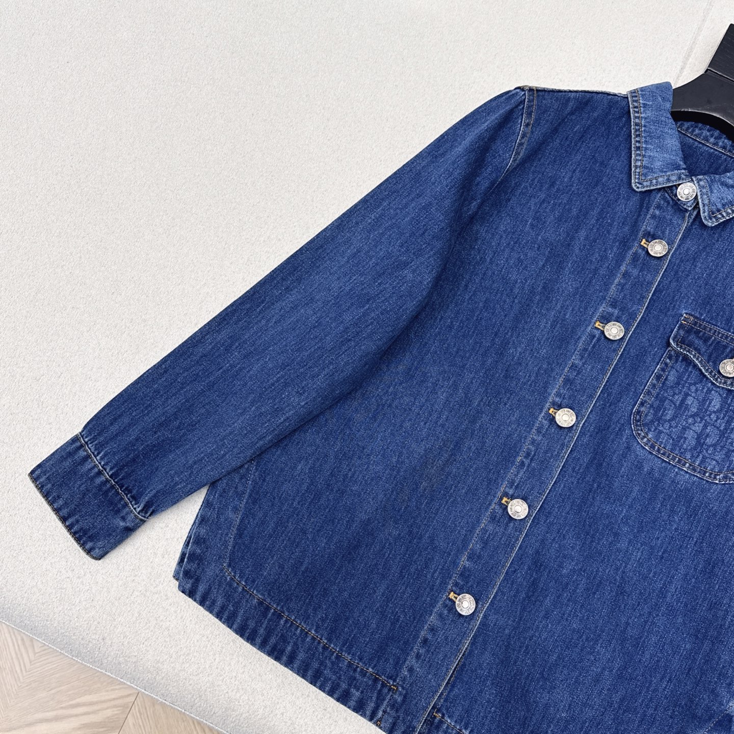 CD 25Ss———早秋最新款高级翻领牛仔衬衫 🩵yb定制logo印花牛仔面料 工艺高级又时髦 衣橱必备