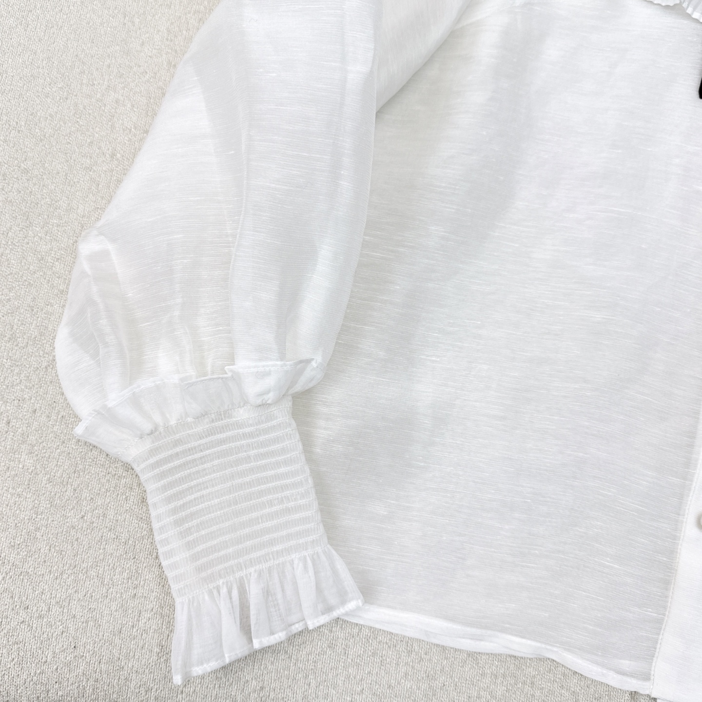 Elegant Linen Cape Shirt with Contrast Ribbon Tie - Perfect for Autumn 7 i1753679540051 9339 0 5