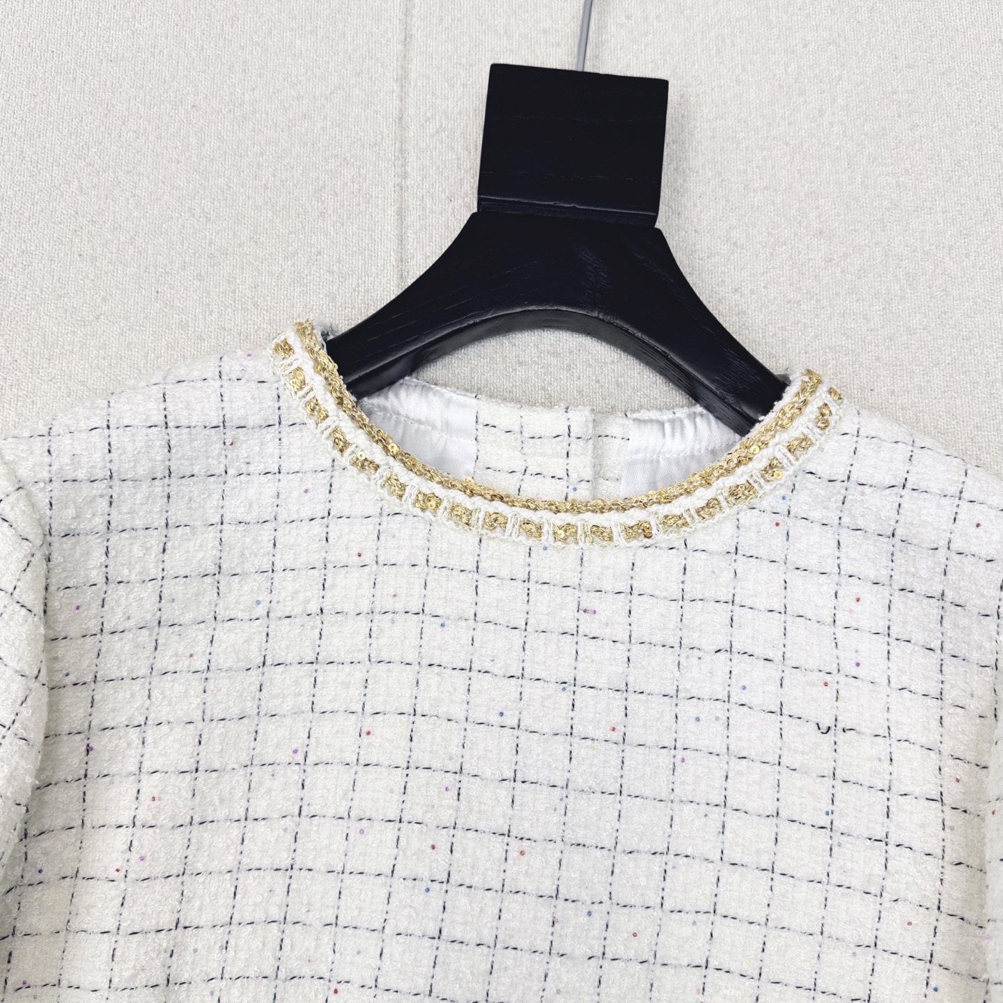 Chanell White Cropped Tweed Jacket Women's Elegant Spring Autumn Coat 5 i1754200090765 9148 0 3