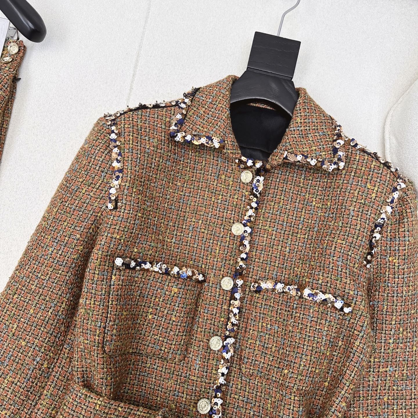 Elegant Tweed Skirt Suit Set - Chic Fall/Winter Outfit 4 i1754200535393 7177 0 2