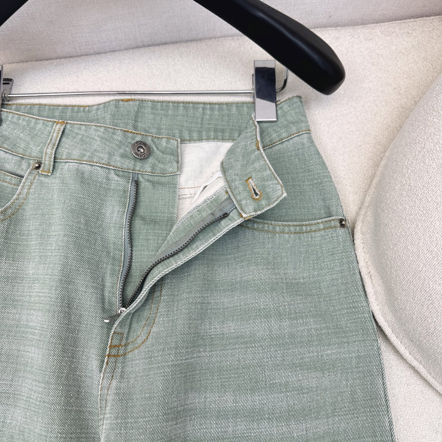 独家首发 Loe 25Ss———早秋最新款休闲时髦牛仔套装💚宽松翻领牛仔外套+直筒裤 全棉牛仔酵素洗水工