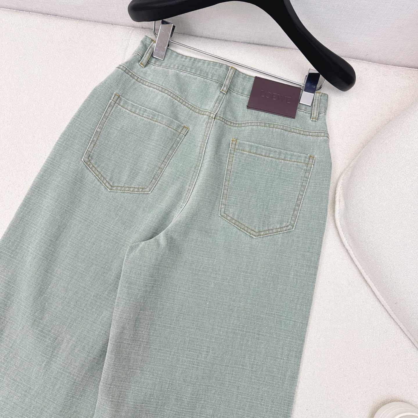 独家首发 Loe 25Ss———早秋最新款休闲时髦牛仔套装💚宽松翻领牛仔外套+直筒裤 全棉牛仔酵素洗水工