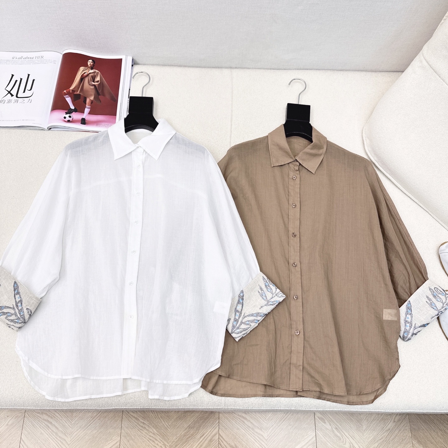 Luxurious and Simple Wind Suit with Elastic Shirt and Tweed Trousers – P696 Original Smolder