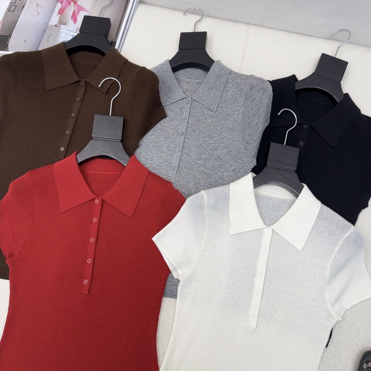 “Custom-Made Import Female Tweedy Shirts: Soft Wool Fabric, Modern Shape, High-Quality Design” - 图片 2
