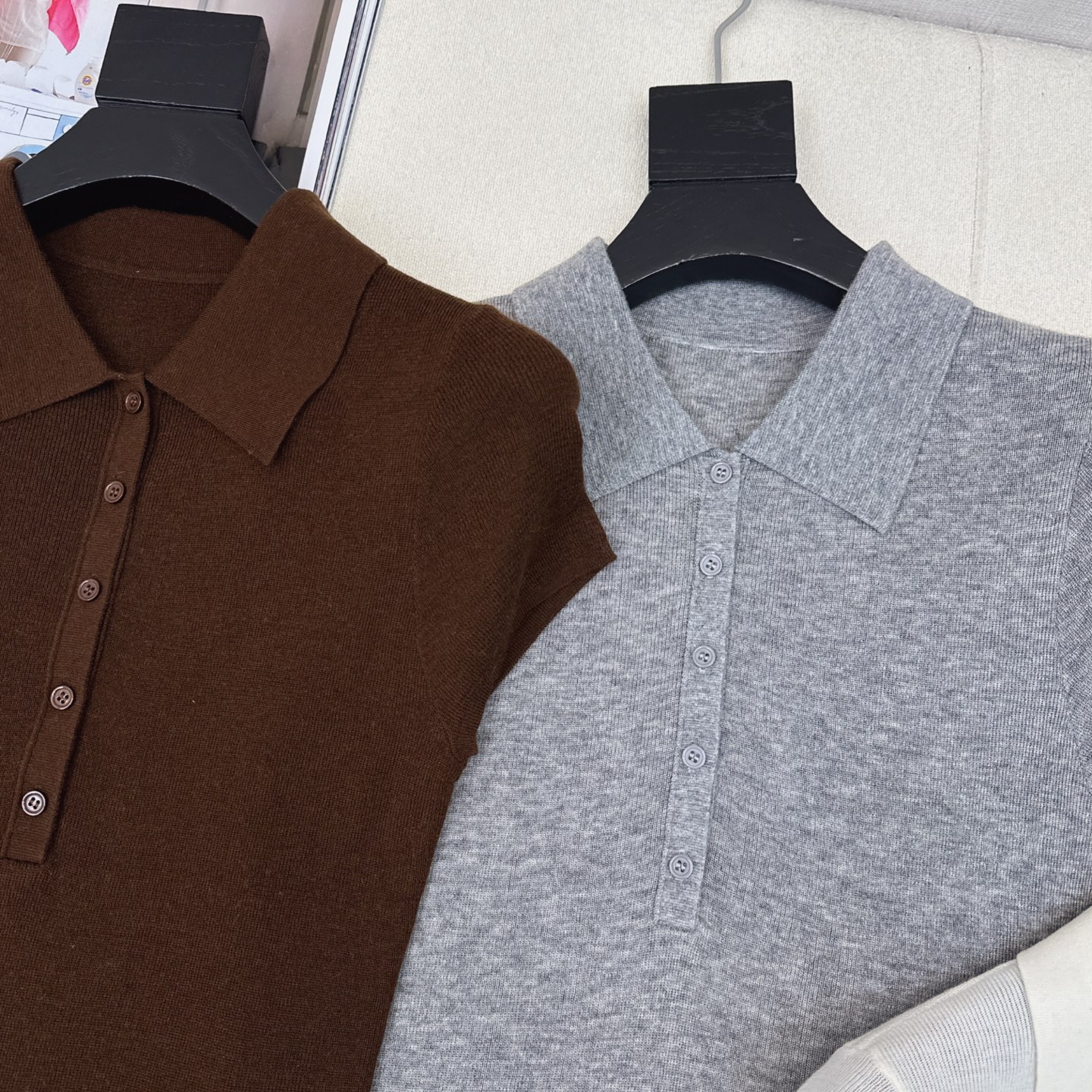“Custom-Made Import Female Tweedy Shirts: Soft Wool Fabric, Modern Shape, High-Quality Design” - 图片 3