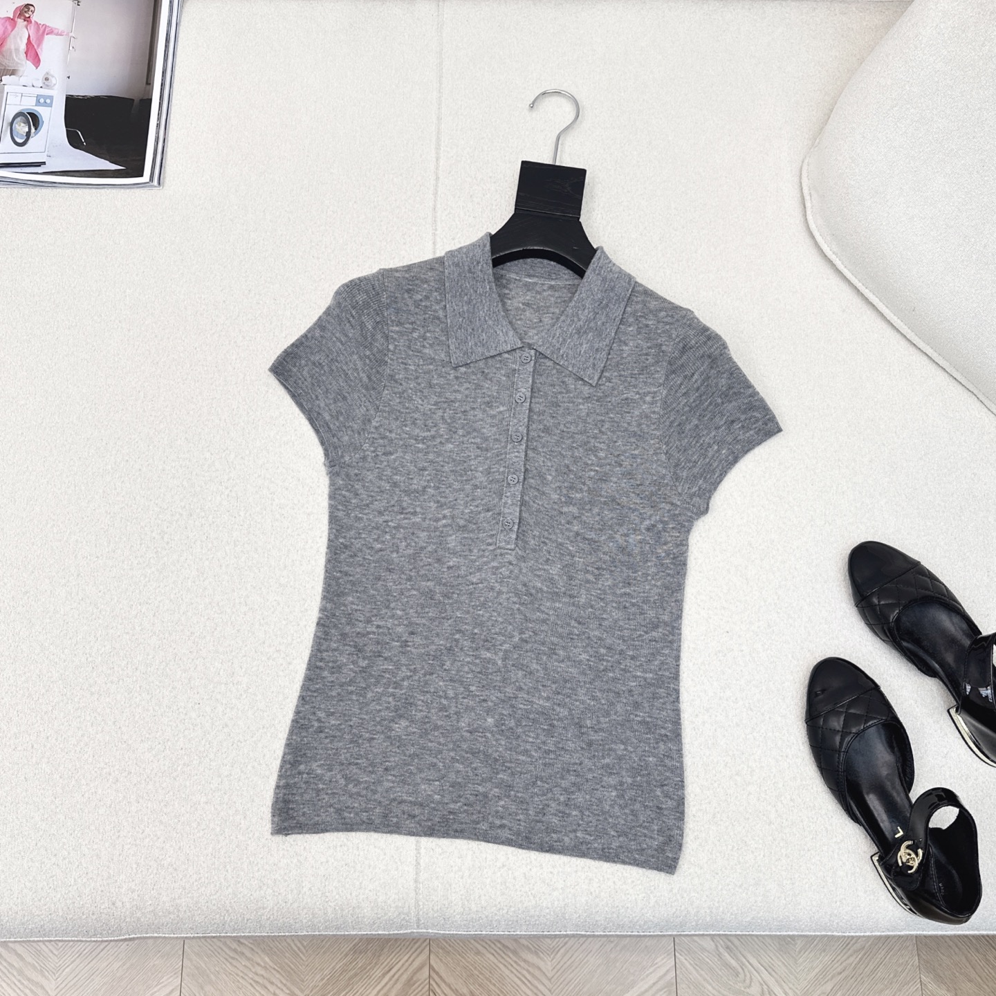 “Custom-Made Import Female Tweedy Shirts: Soft Wool Fabric, Modern Shape, High-Quality Design” - 图片 5