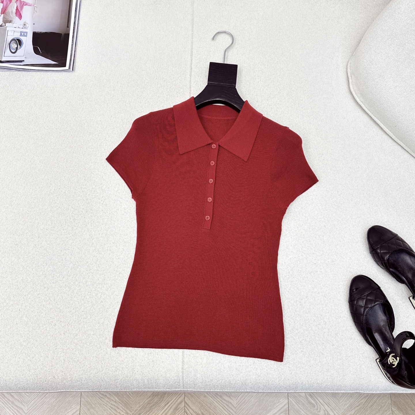“Custom-Made Import Female Tweedy Shirts: Soft Wool Fabric, Modern Shape, High-Quality Design” - 图片 7