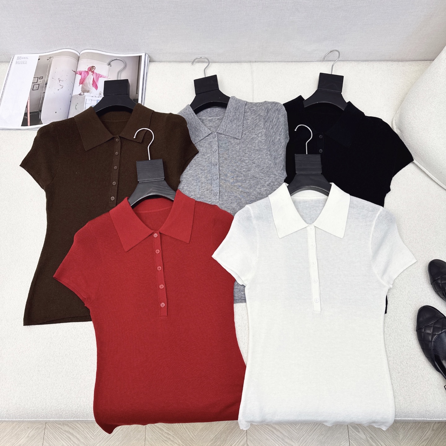 “Custom-Made Import Female Tweedy Shirts: Soft Wool Fabric, Modern Shape, High-Quality Design” - 图片 1