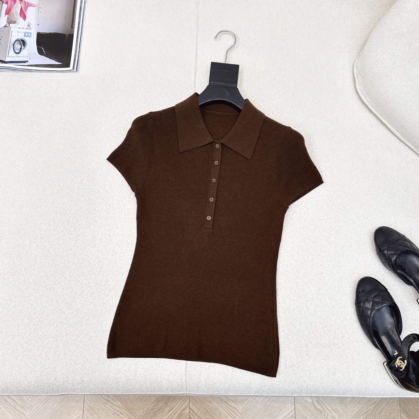 “Custom-Made Import Female Tweedy Shirts: Soft Wool Fabric, Modern Shape, High-Quality Design” - 图片 6