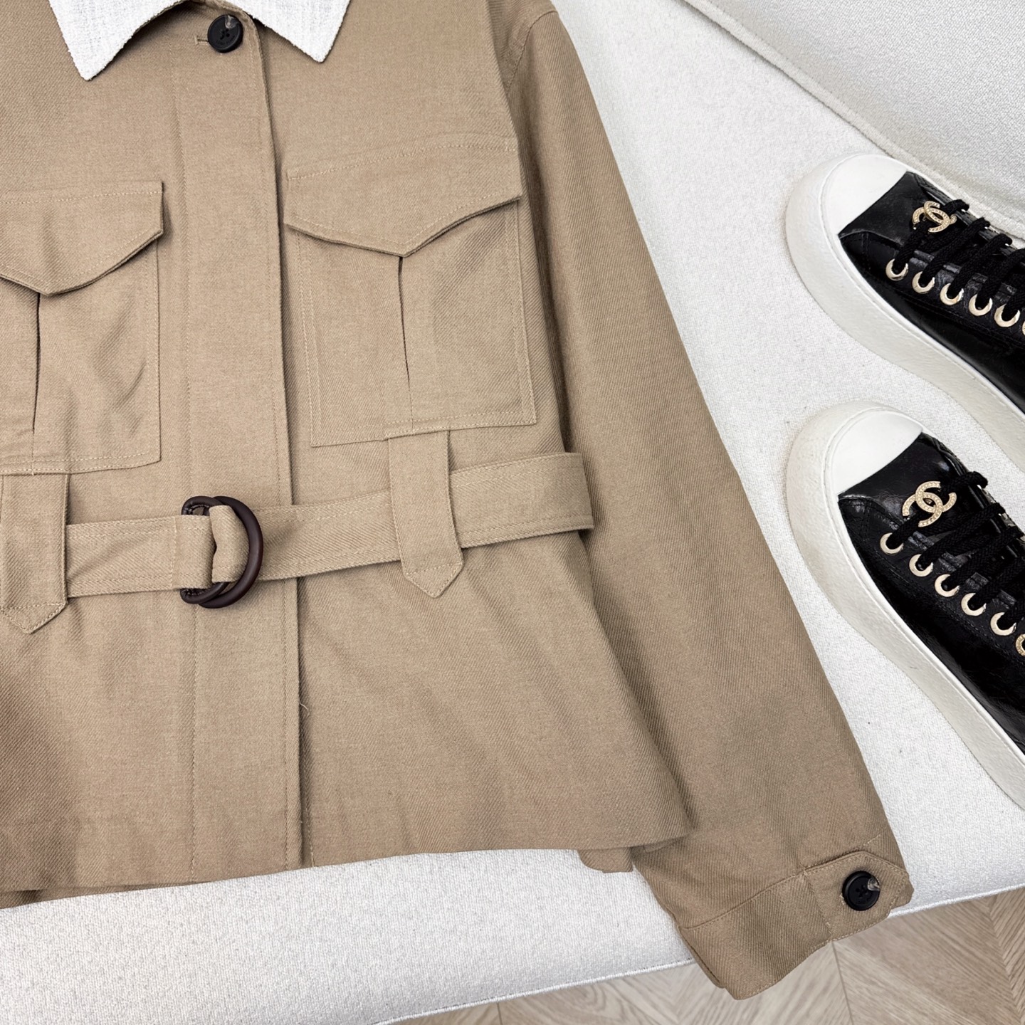 Women's Linen Blend Utility Jacket and Pants Set - Sophisticated Workwear Style 8 i1754900210494 3319 0 6