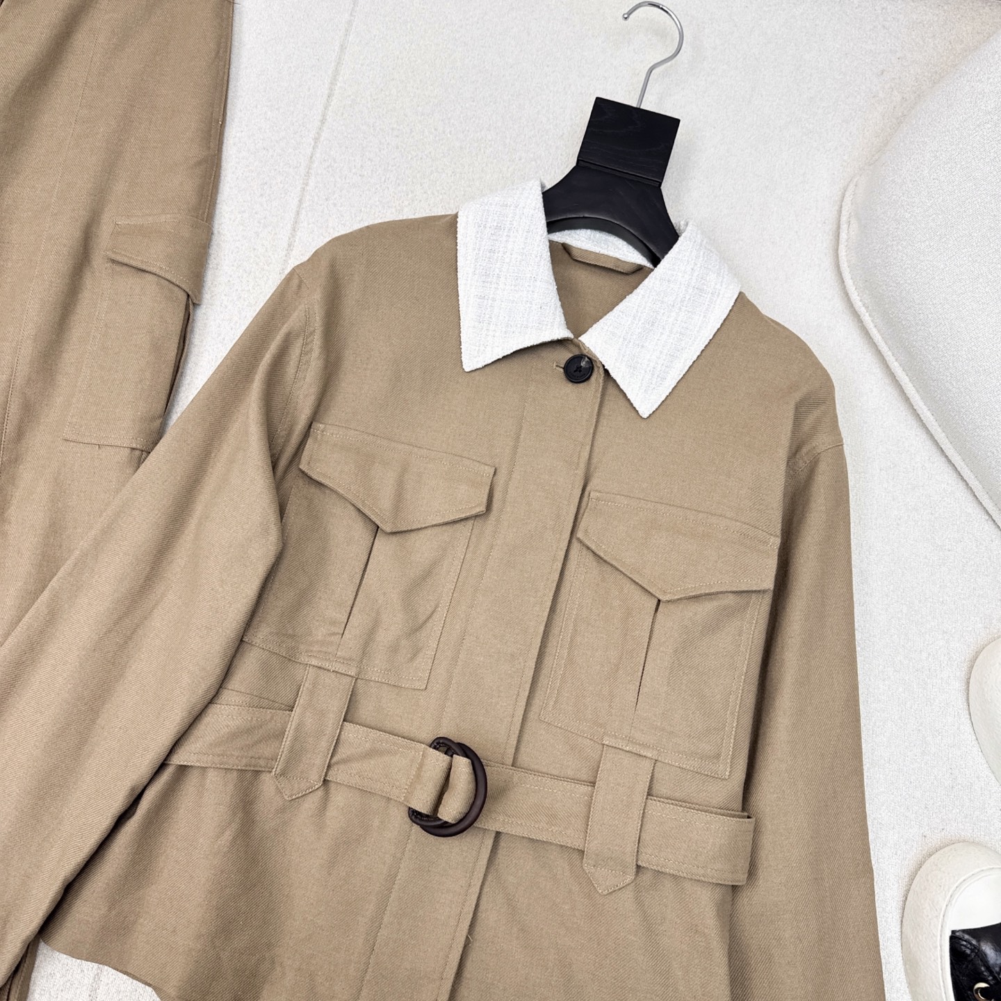 Women's Linen Blend Utility Jacket and Pants Set - Sophisticated Workwear Style 4 i1754900210501 7343 0 2