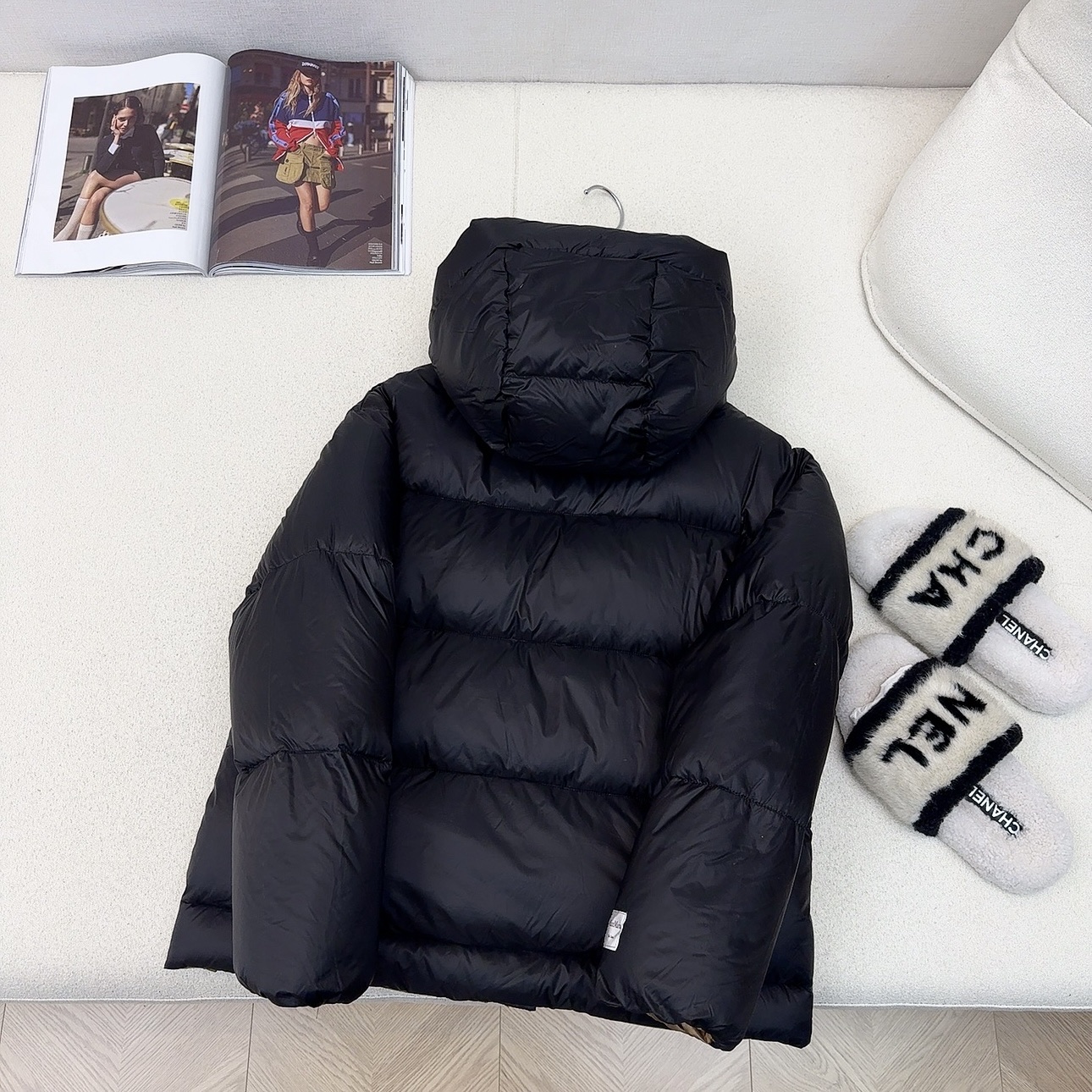 原单品质 Max25SS——秋冬新款经典袖标装饰连帽羽绒服外套🤎 经典立体H版型剪裁 经典时髦又帅气 原