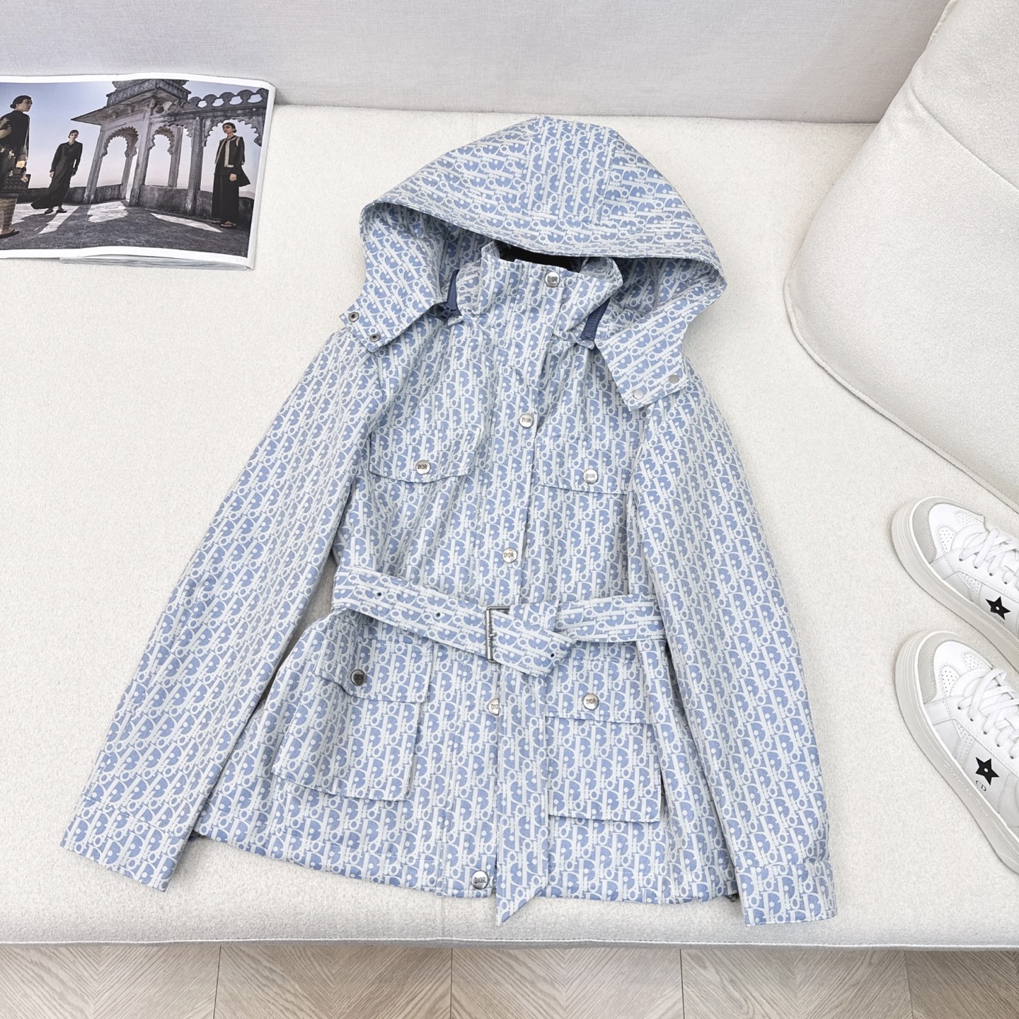 特价🉐️ ❗️现货齐码❗️不退不换❗️独家首发 爆单系列款 CD 25Ss———最新款满D提花连帽中长款