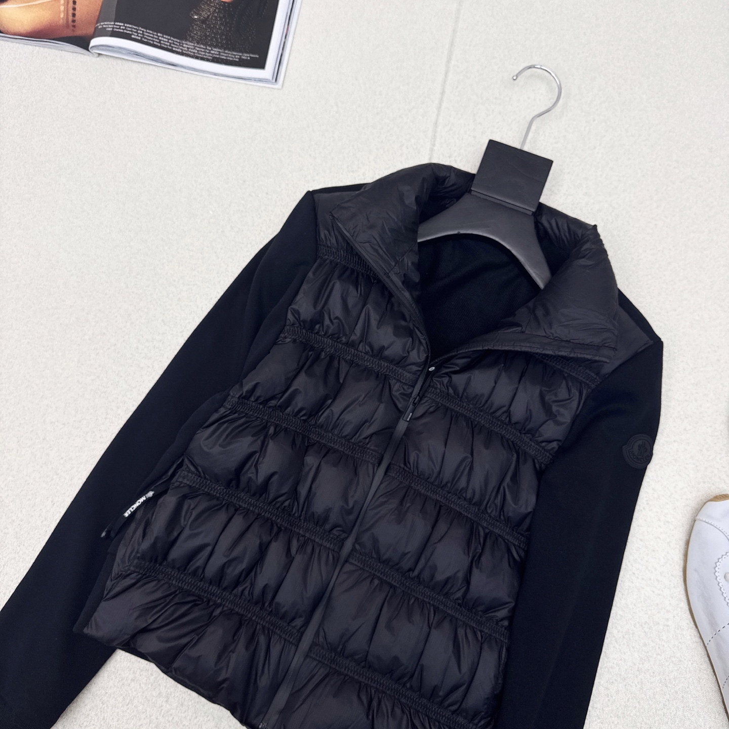 原单品质 MC25Ss———秋冬最新款重磅抓褶羊毛拼接立领羽绒服🖤秋冬爆款 ～贵妇级别美物 一万个自留推