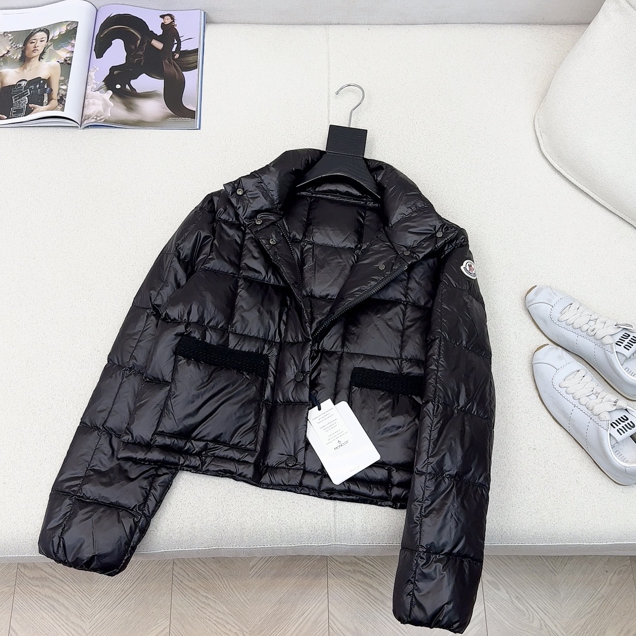 重磅编织系列 原单品质 MC 25Ss———秋冬新品编织拼接羽绒服外套🤍立体剪裁版型设计 时髦又帅气 国