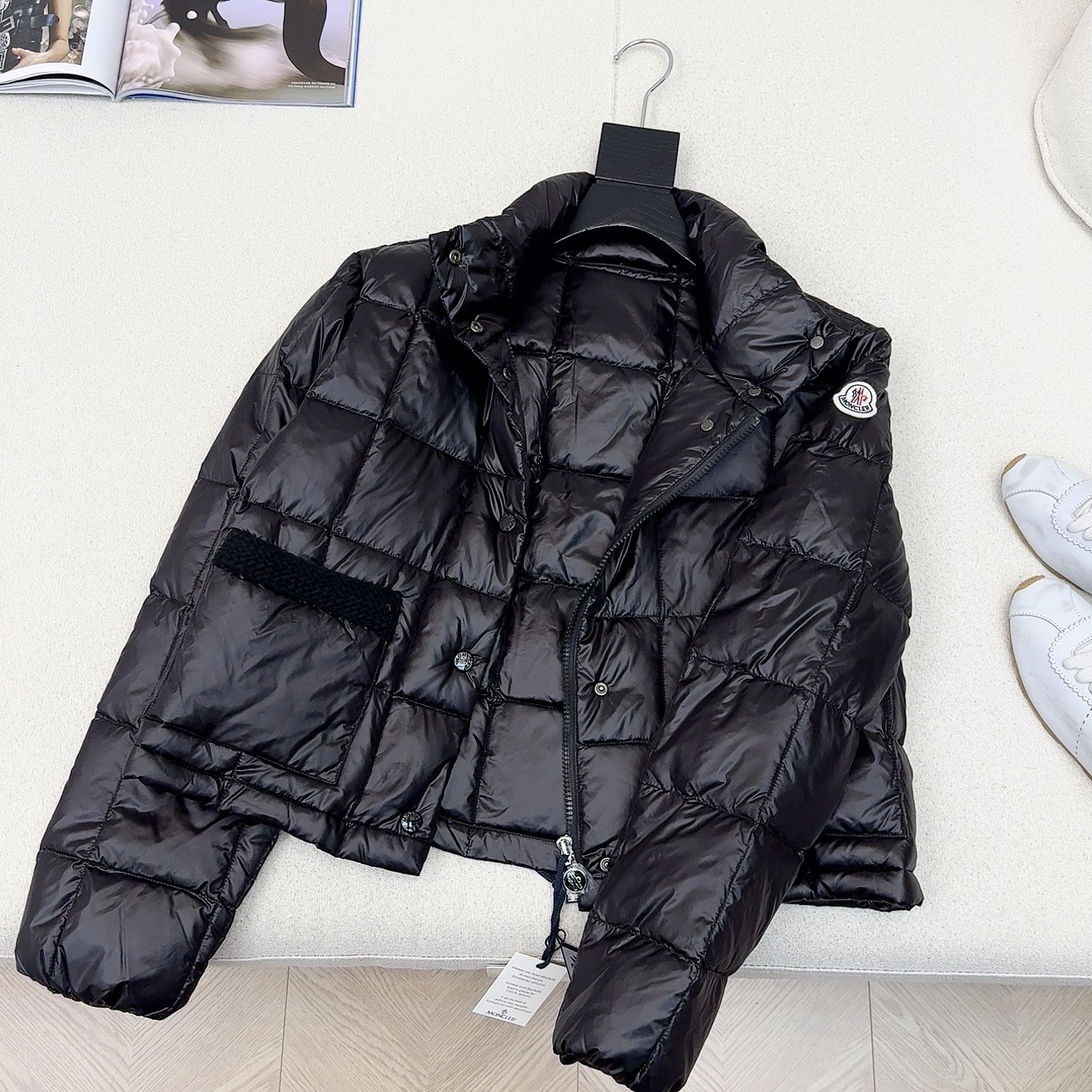 重磅编织系列 原单品质 MC 25Ss———秋冬新品编织拼接羽绒服外套🤍立体剪裁版型设计 时髦又帅气 国