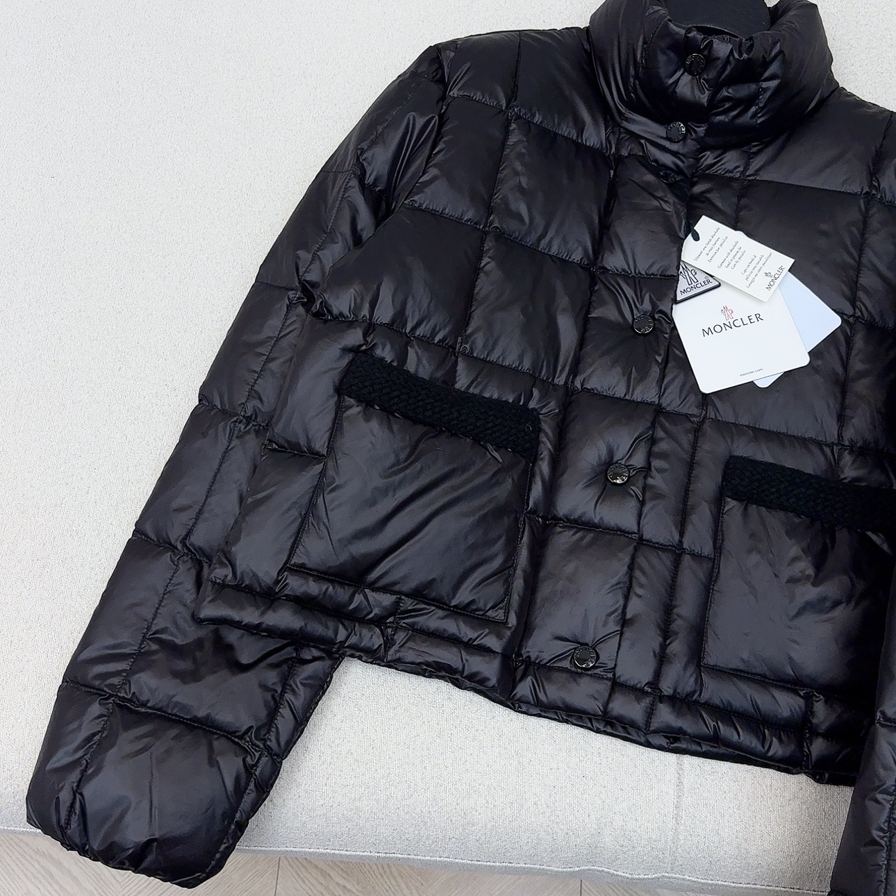 重磅编织系列 原单品质 MC 25Ss———秋冬新品编织拼接羽绒服外套🤍立体剪裁版型设计 时髦又帅气 国