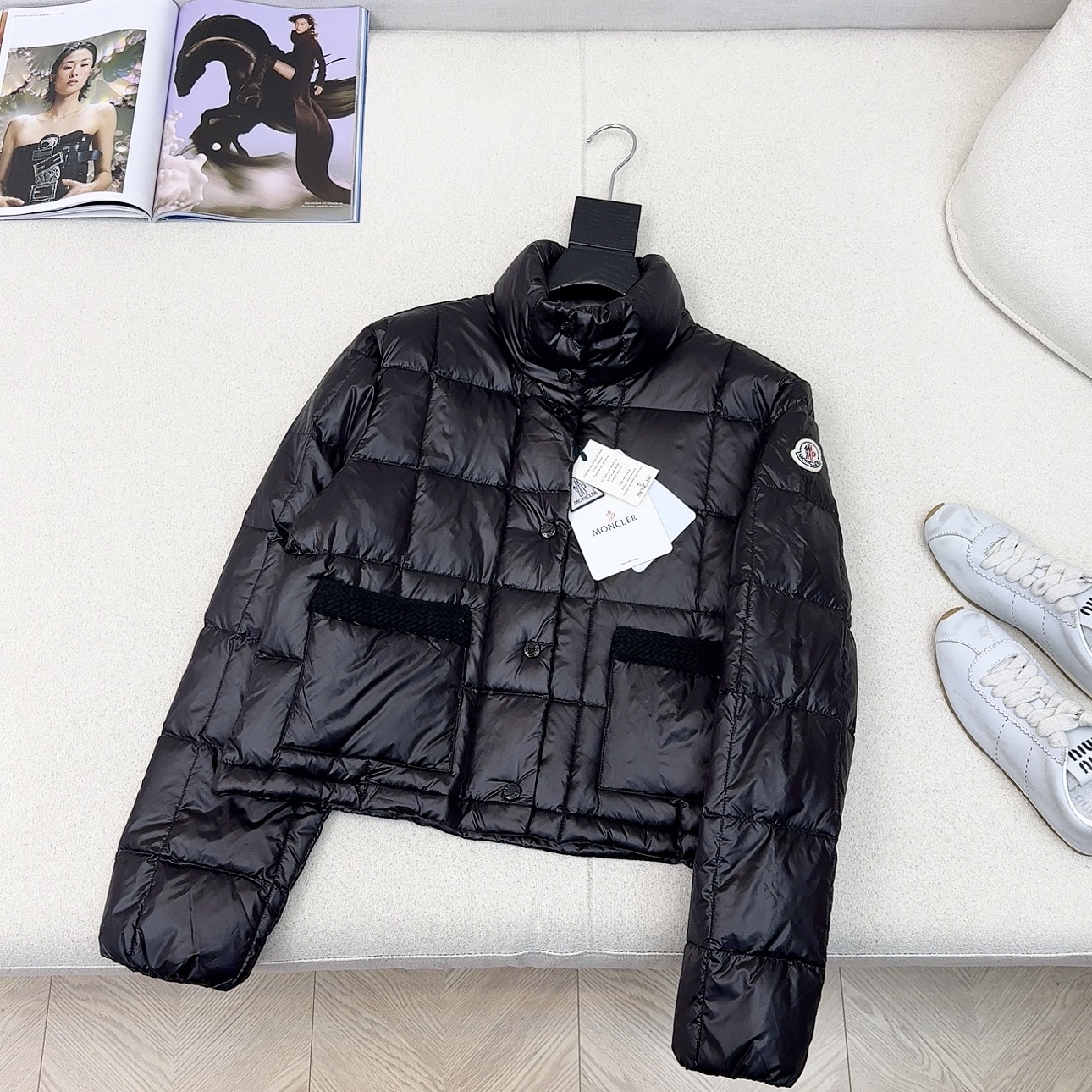 重磅编织系列 原单品质 MC 25Ss———秋冬新品编织拼接羽绒服外套🤍立体剪裁版型设计 时髦又帅气 国