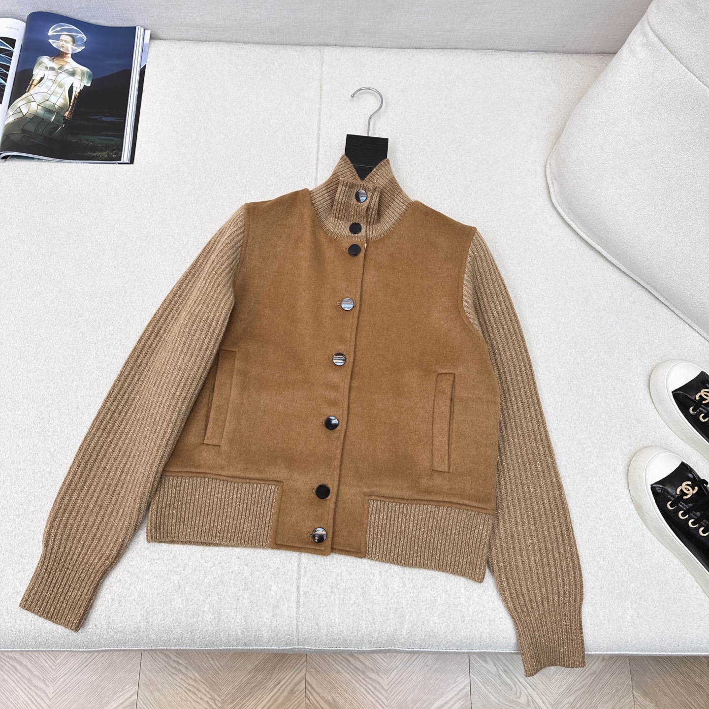 “High-Intensity LP 60Ss: P1200 One-Size-Fits-All Female Outfit with High-Flair Wool for Autumn and Winter” - 图片 7