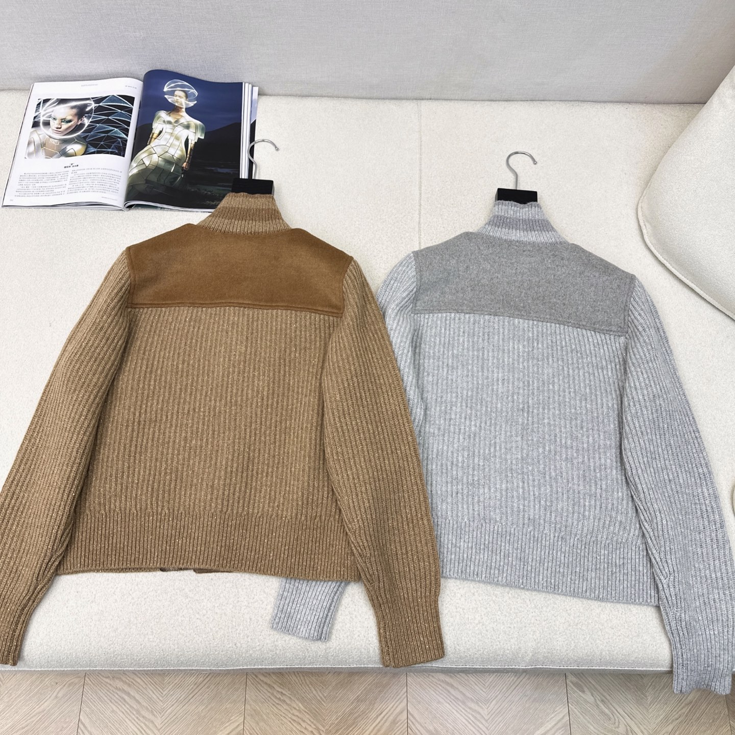 “High-Intensity LP 60Ss: P1200 One-Size-Fits-All Female Outfit with High-Flair Wool for Autumn and Winter” - 图片 8