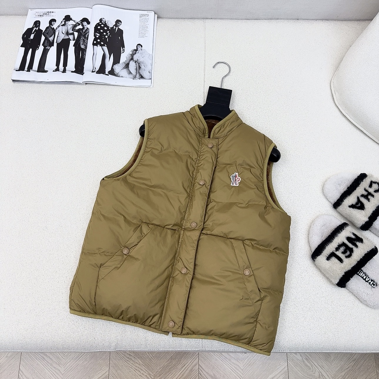 原单品质 Mc 25Ss————秋冬最新款小立领毛绒绒羊羔毛双面羽绒服马甲外套 🤍定制环保羊羔毛面料软糯