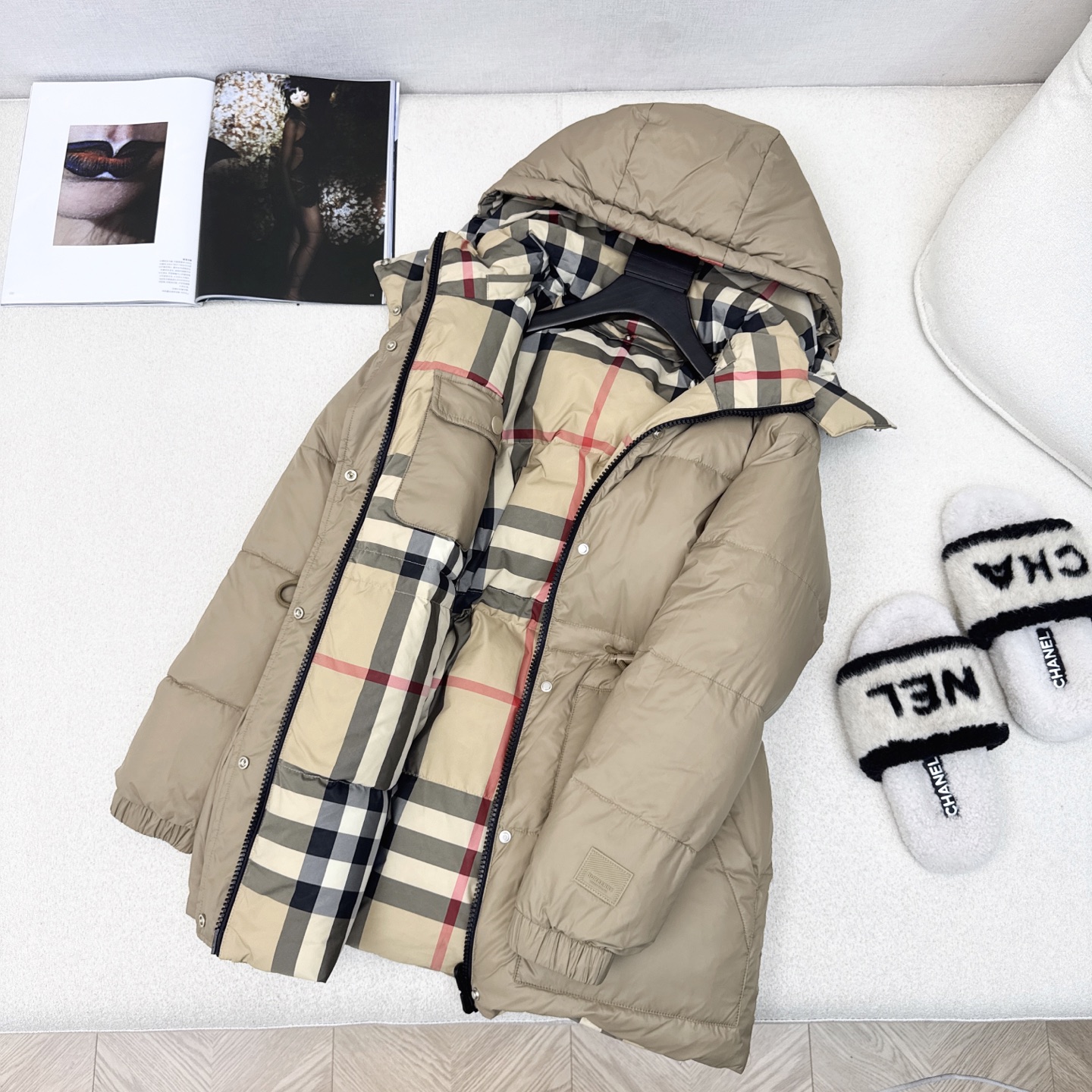 原单品质 Bur 25Ss———秋冬最新款Vintage格纹双面羽绒服外套 🤎一衣多穿 格子控必入高级时