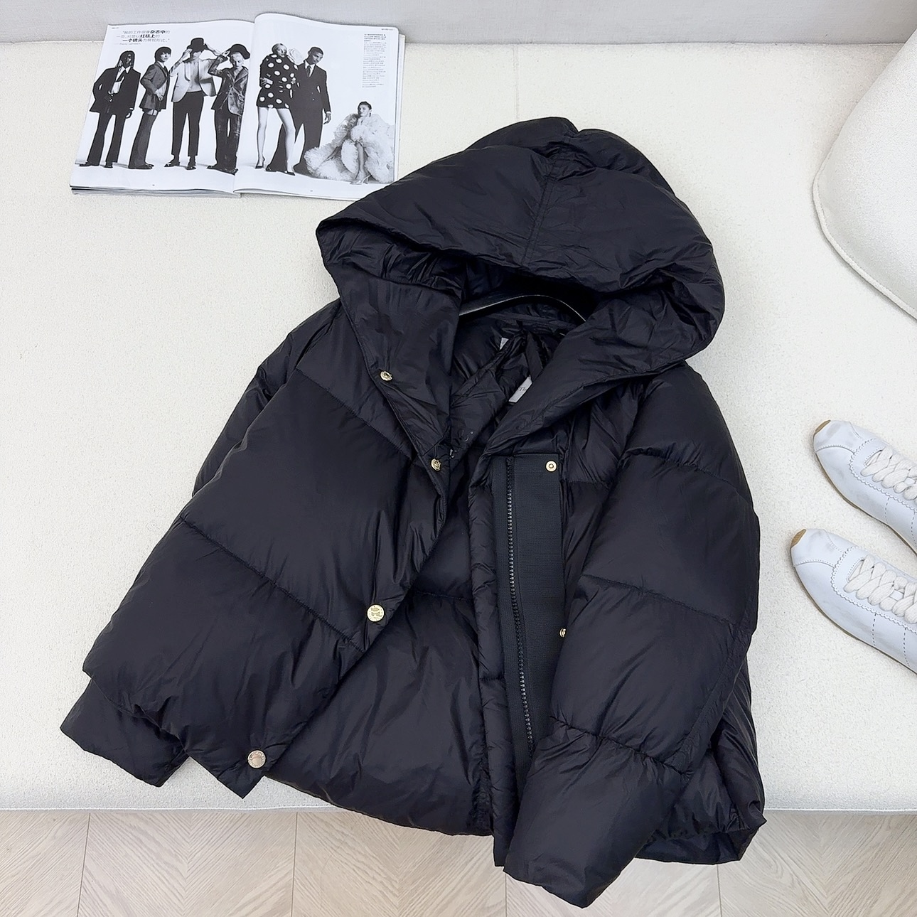 独家首发 原单品质 Max 25Ss———秋冬最新款简约连帽短款羽绒服外套🖤经典立体H版型剪裁 经典时髦