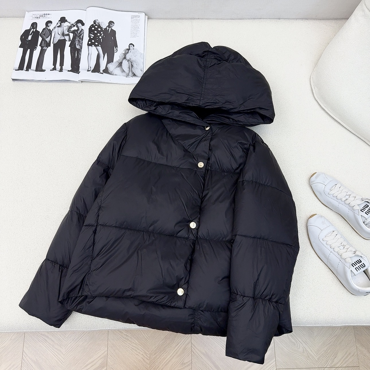独家首发 原单品质 Max 25Ss———秋冬最新款简约连帽短款羽绒服外套🖤经典立体H版型剪裁 经典时髦