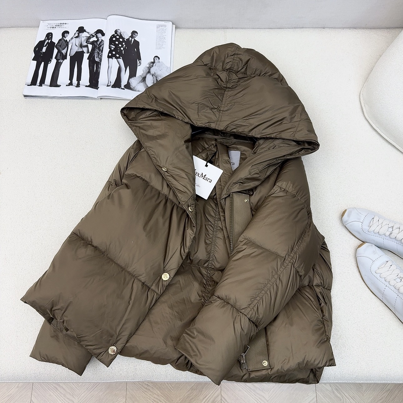 独家首发 原单品质 Max 25Ss———秋冬最新款简约连帽短款羽绒服外套🖤经典立体H版型剪裁 经典时髦