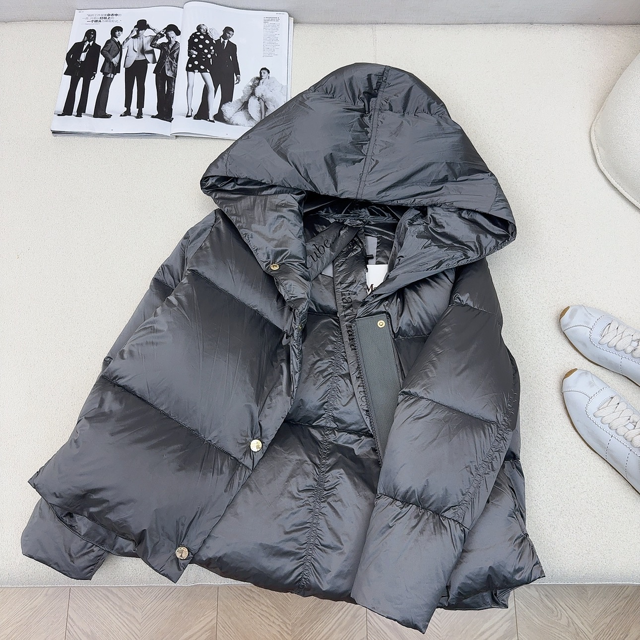 独家首发 原单品质 Max 25Ss———秋冬最新款简约连帽短款羽绒服外套🖤经典立体H版型剪裁 经典时髦