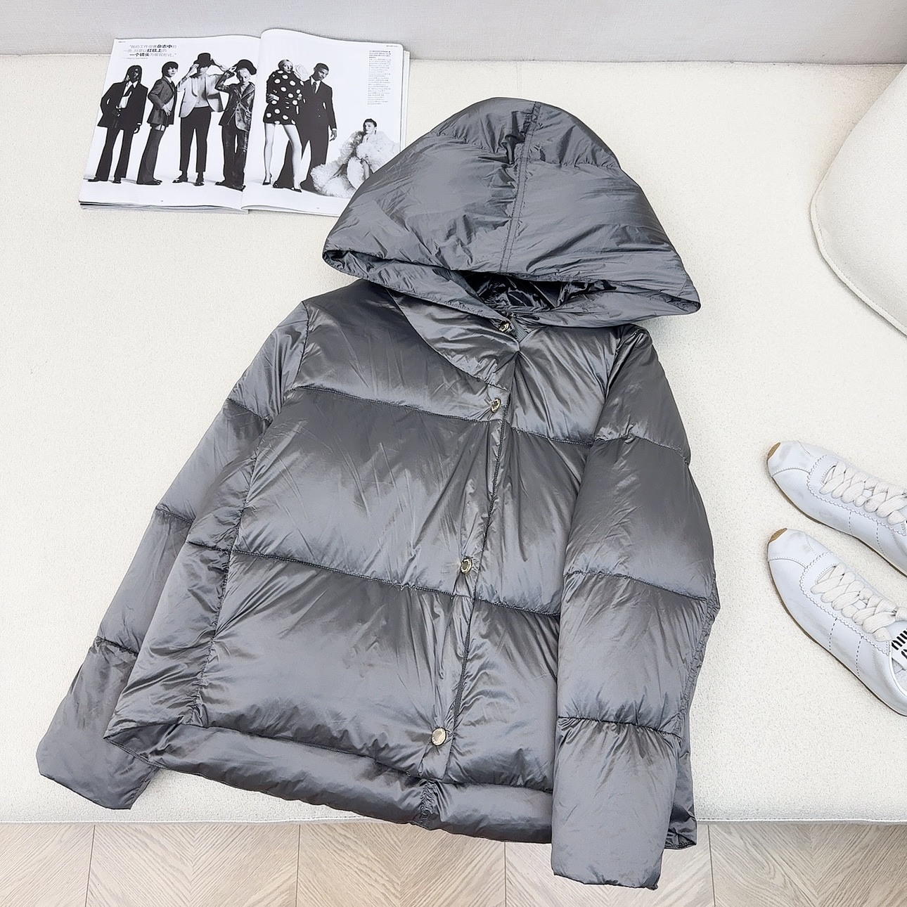 独家首发 原单品质 Max 25Ss———秋冬最新款简约连帽短款羽绒服外套🖤经典立体H版型剪裁 经典时髦