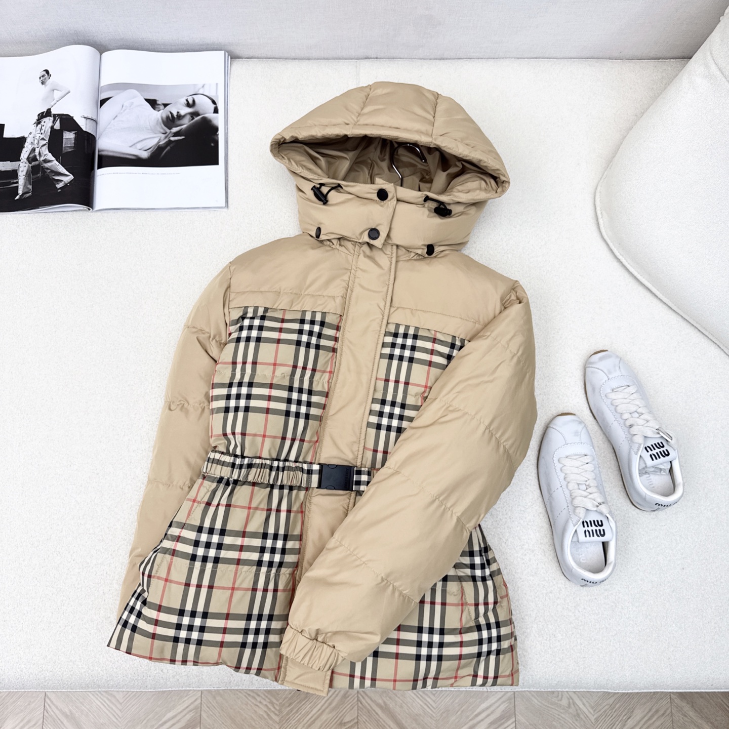 原单品质 Bur 25Ss———秋冬最新款Vintage格纹拼接双面羽绒服外套💙一衣多穿 格子控必入高级