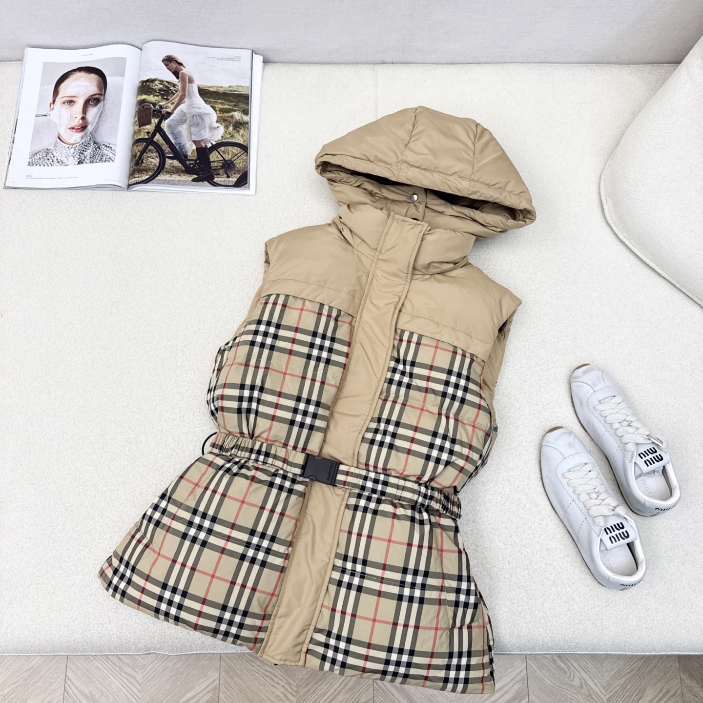 原单品质 Bur 25Ss———秋冬最新款Vintage格纹拼接双面羽绒服马甲💙一衣多穿 格子控必入高级