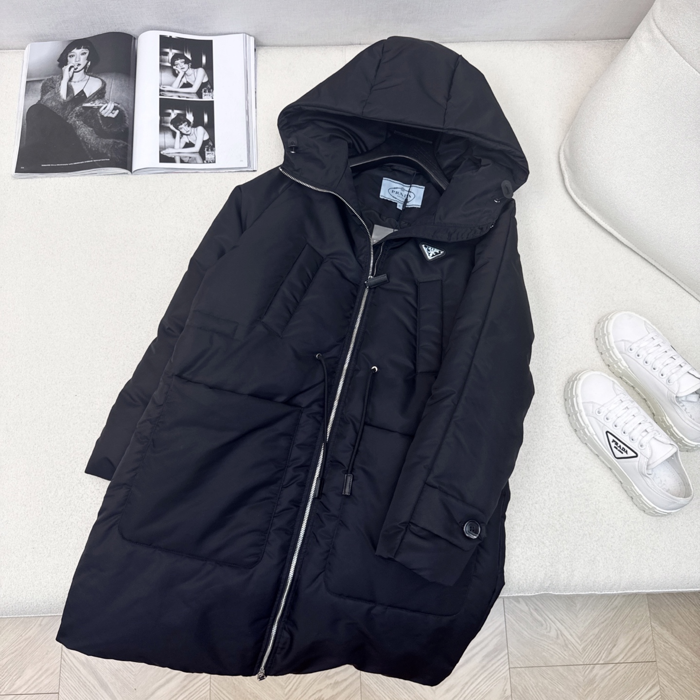原单品质 PD 25Ss——秋冬新品 抽绳松紧腰连帽长款羽绒服 🖤风格百变保暖帅气 别具一格 爱了 爱了