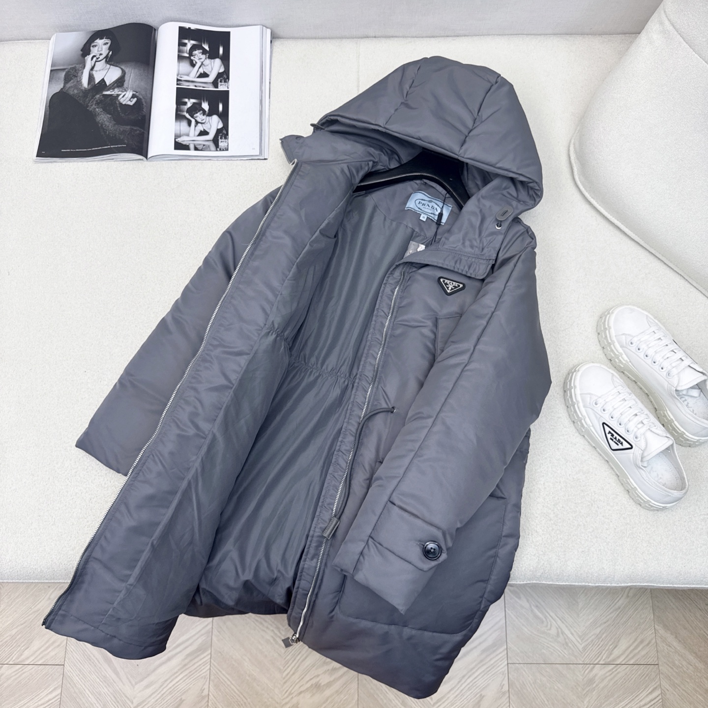 原单品质 PD 25Ss——秋冬新品 抽绳松紧腰连帽长款羽绒服 🖤风格百变保暖帅气 别具一格 爱了 爱了