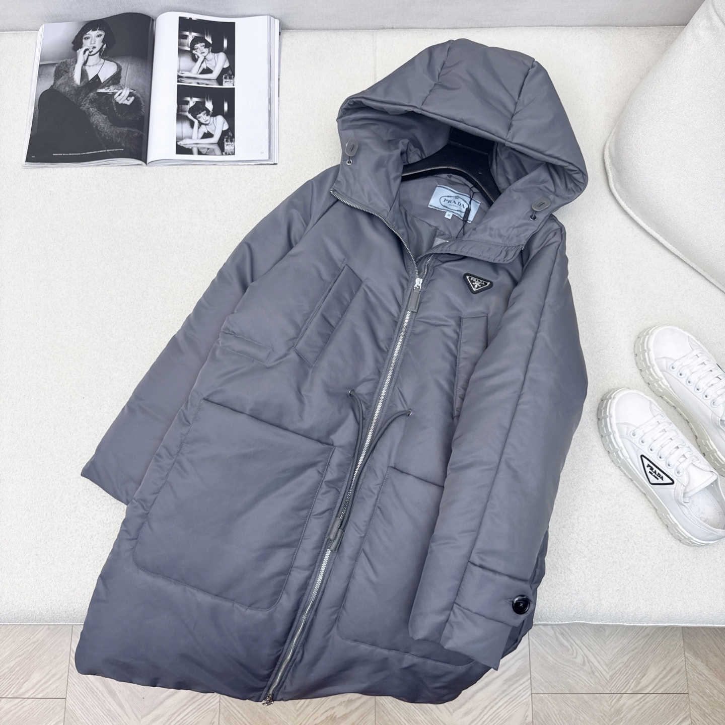 原单品质 PD 25Ss——秋冬新品 抽绳松紧腰连帽长款羽绒服 🖤风格百变保暖帅气 别具一格 爱了 爱了