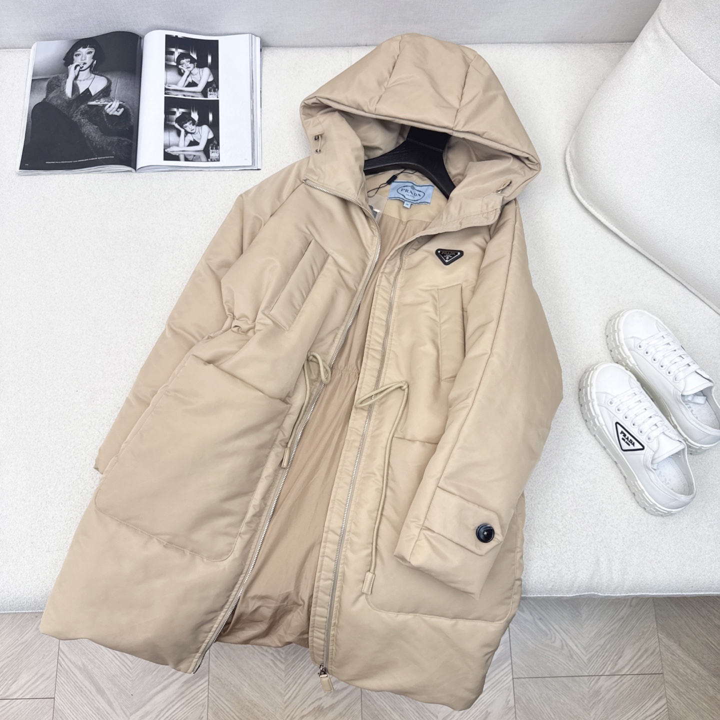 原单品质 PD 25Ss——秋冬新品 抽绳松紧腰连帽长款羽绒服 🖤风格百变保暖帅气 别具一格 爱了 爱了