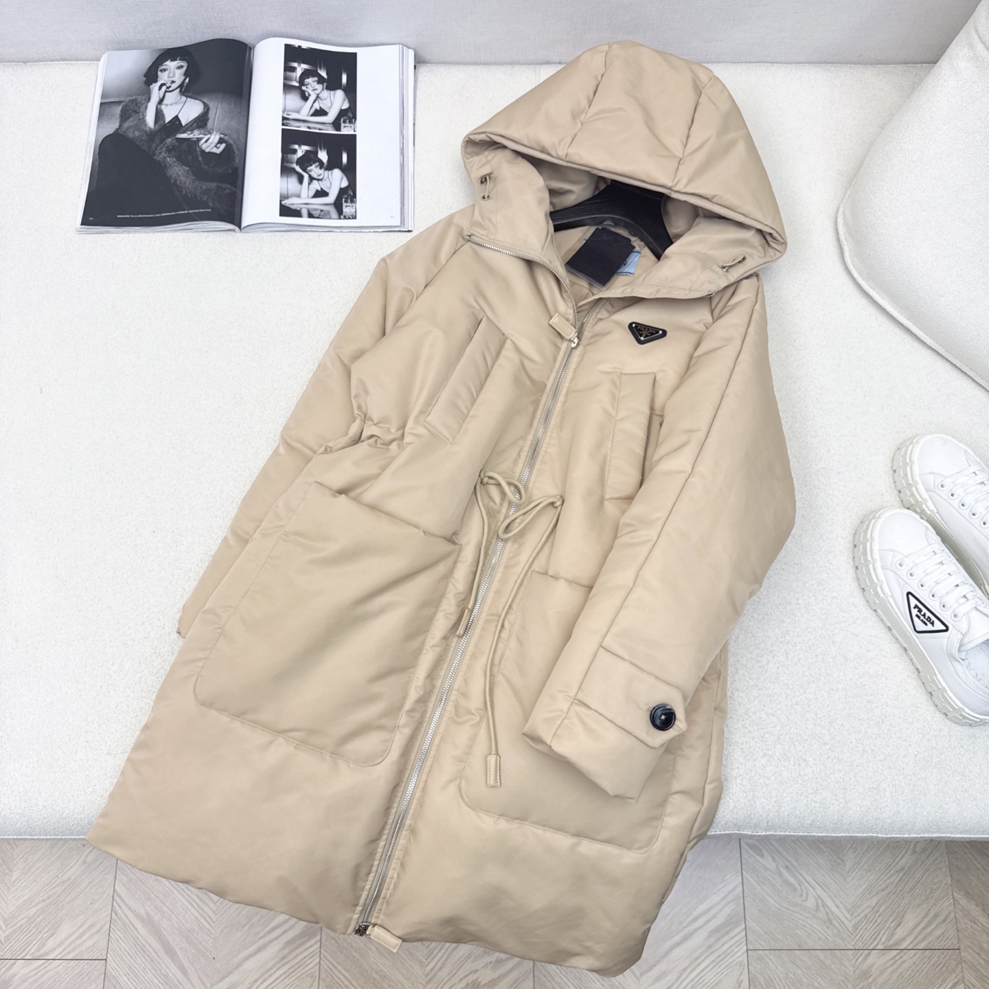 原单品质 PD 25Ss——秋冬新品 抽绳松紧腰连帽长款羽绒服 🖤风格百变保暖帅气 别具一格 爱了 爱了