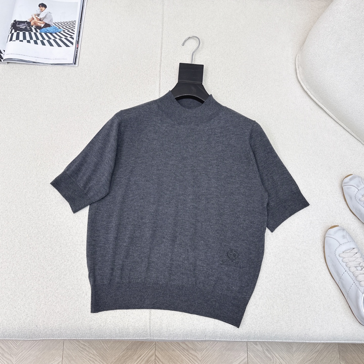 人手必备 lp🆕 25Ss————秋冬最新款极简风半袖打底衫 🖤日常必备款 各种好穿好搭配 采用羊毛针织